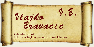 Vlajko Bravačić vizit kartica